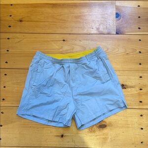 Birddogs Men's Athletic Shorts in Gray with Yellow Trim